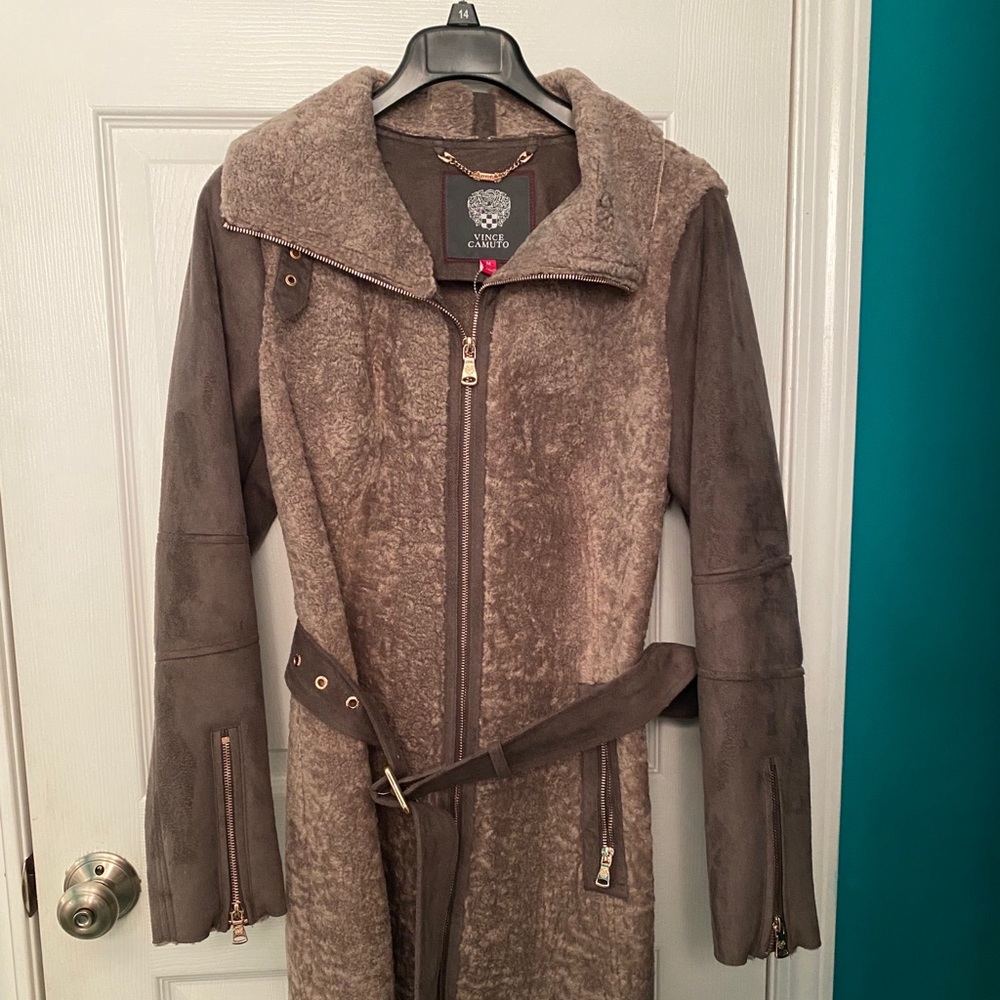 Vince Camuto Women’s Faux Fur Shell Coat
